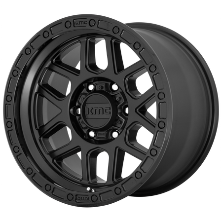 KMC KM544 MESA – 20X9 – 6X135 – 18 mm – SATIN BLACK W/ GLOSS BLACK LIP