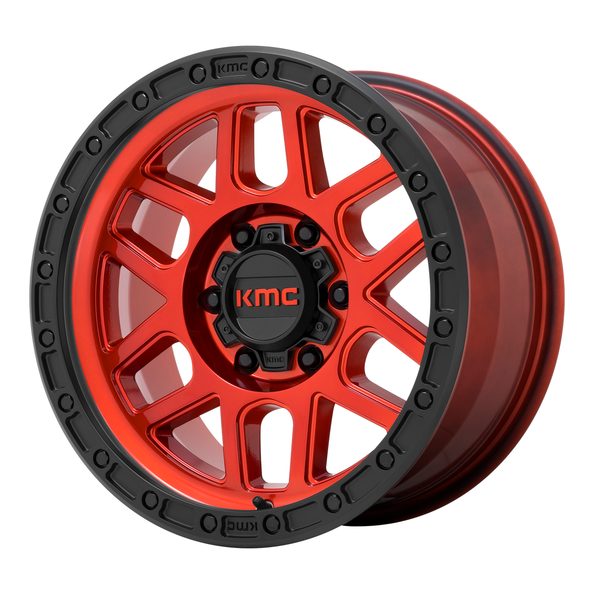 KMC KM544 MESA – 18X9 – 6X139.7 – 18 mm – CANDY RED W/ BLACK LIP