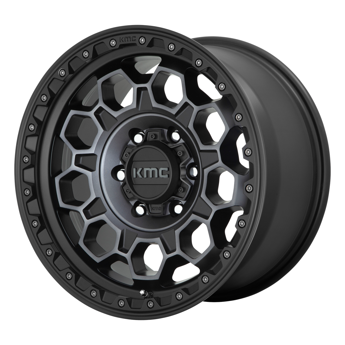 KMC KM545 TREK – 17X9 – 6X135 – 18 mm – SATIN BLACK W/ GRAY TINT