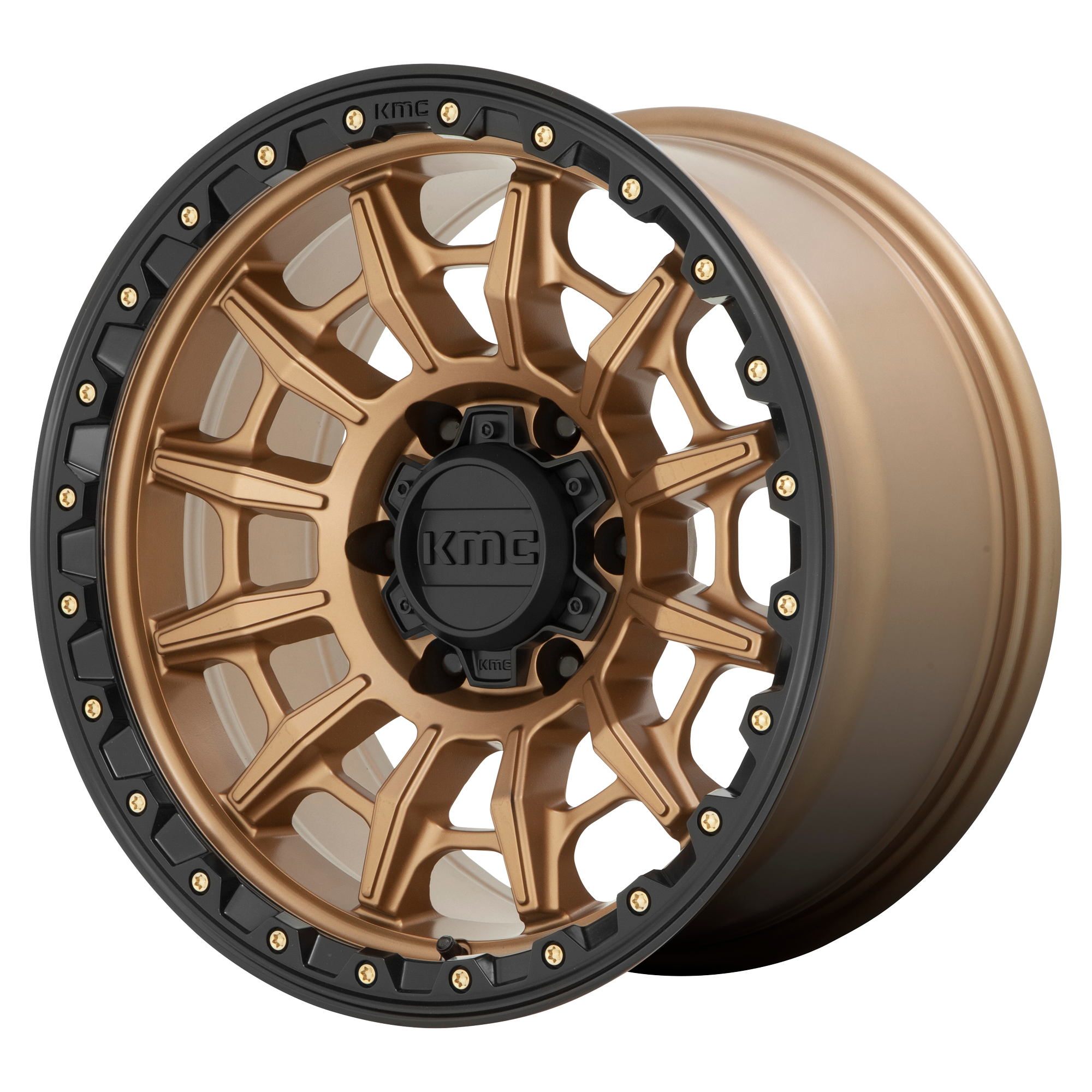 KMC KM547 CARNAGE – 17X9 – 5X127 – -12 mm – MATTE BRONZE W/ BLACK LIP