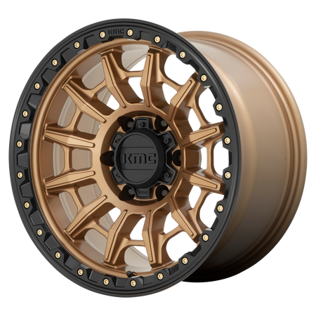 KMC KM547 CARNAGE – 17X9 – 5X127 – -12 mm – MATTE BRONZE W/ BLACK LIP