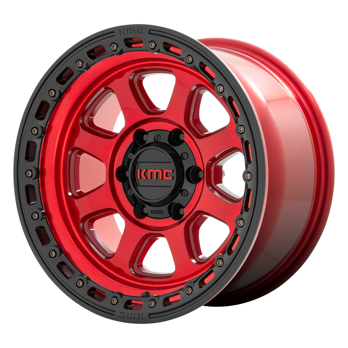KMC KM548 CHASE – 18X9 – 8X170 – 0 mm – CANDY RED W/ BLACK LIP