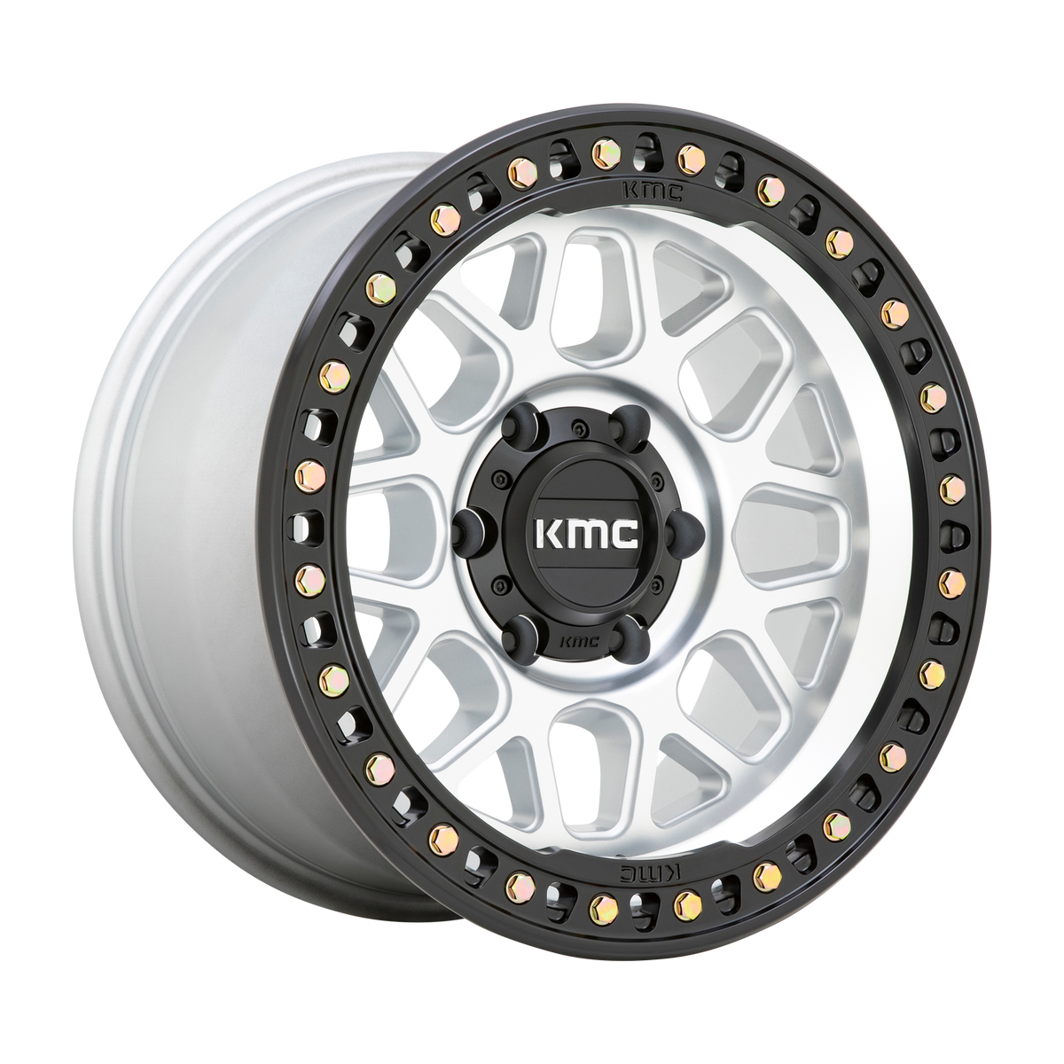 KMC KM549 GRS – 18X9 – 6X139.7 – 18 mm – MACHINED W/ SATIN BLACK LIP