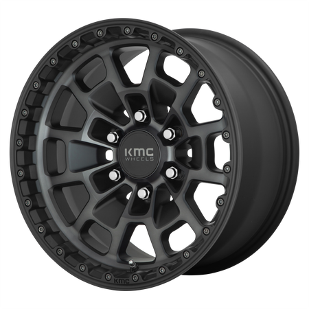 KMC KM718 SUMMIT – 16X8 – 6X139.7 – 0 mm – SATIN BLACK W/ GRAY TINT