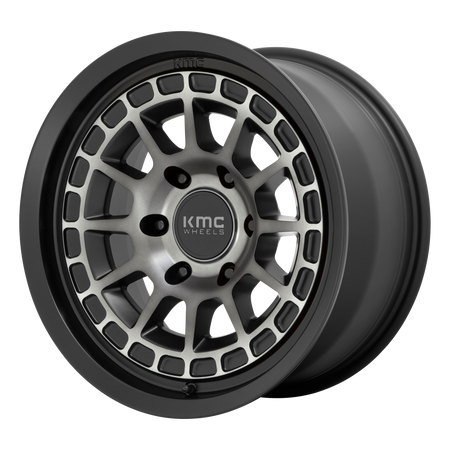 KMC KM719 CANYON – 17X8 – 6X139.7 – 35 mm – SATIN BLACK W/ GRAY TINT