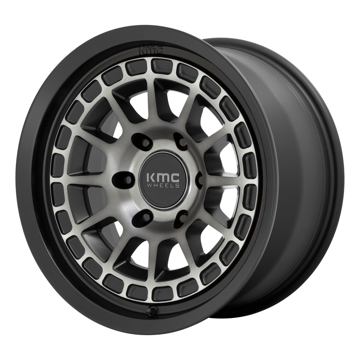 KMC KM719 CANYON – 16X8 – 6X139.7 – 0 mm – SATIN BLACK W/ GRAY TINT