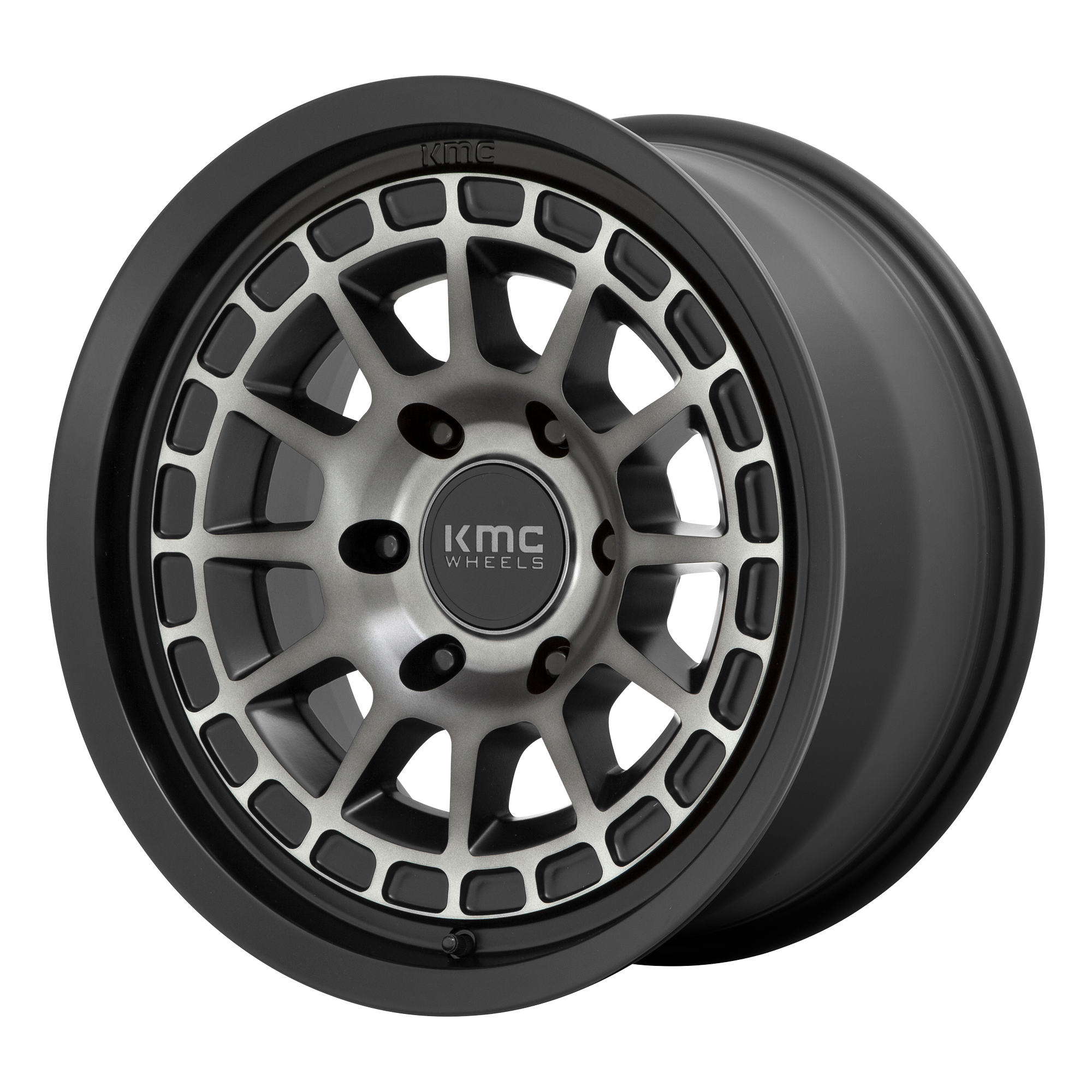 KMC KM719 CANYON – 17X8.5 – 5X127 – 0 mm – SATIN BLACK W/ GRAY TINT