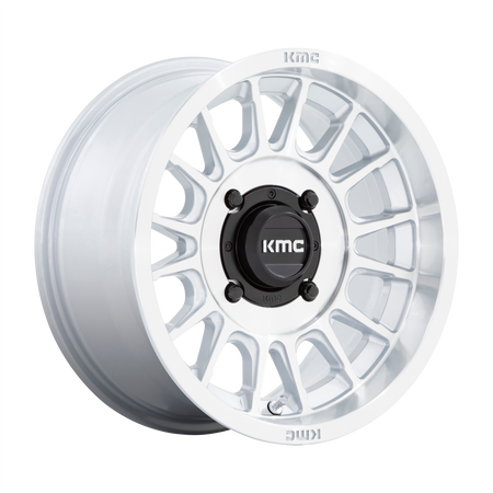 KMC Powersports KS138 IMPACT UTV – 15X7 – 4X137 – 10 mm – SILVER W/ MACHINED FACE