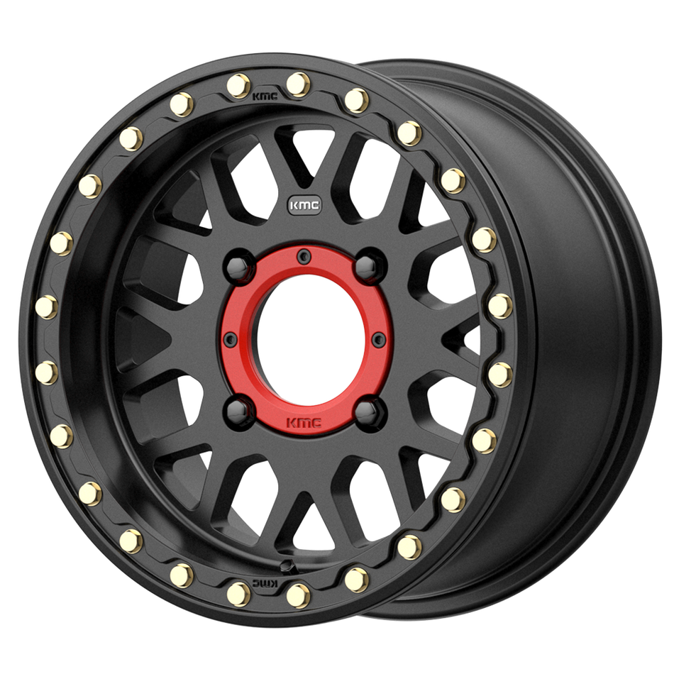 KMC Powersports KS235 GRENADE UTV BEADLOCK – 14X7 – 4X137 – 38 mm – SATIN BLACK
