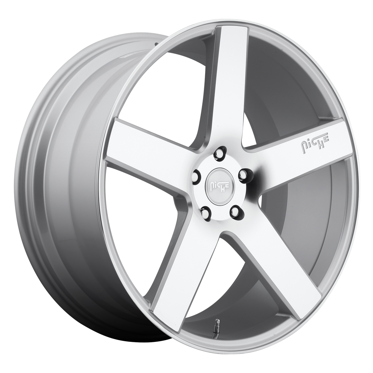 Niche 1PC M135 MILAN – 18X8 – 5X114.3 – 40 mm – GLOSS SILVER MACHINED