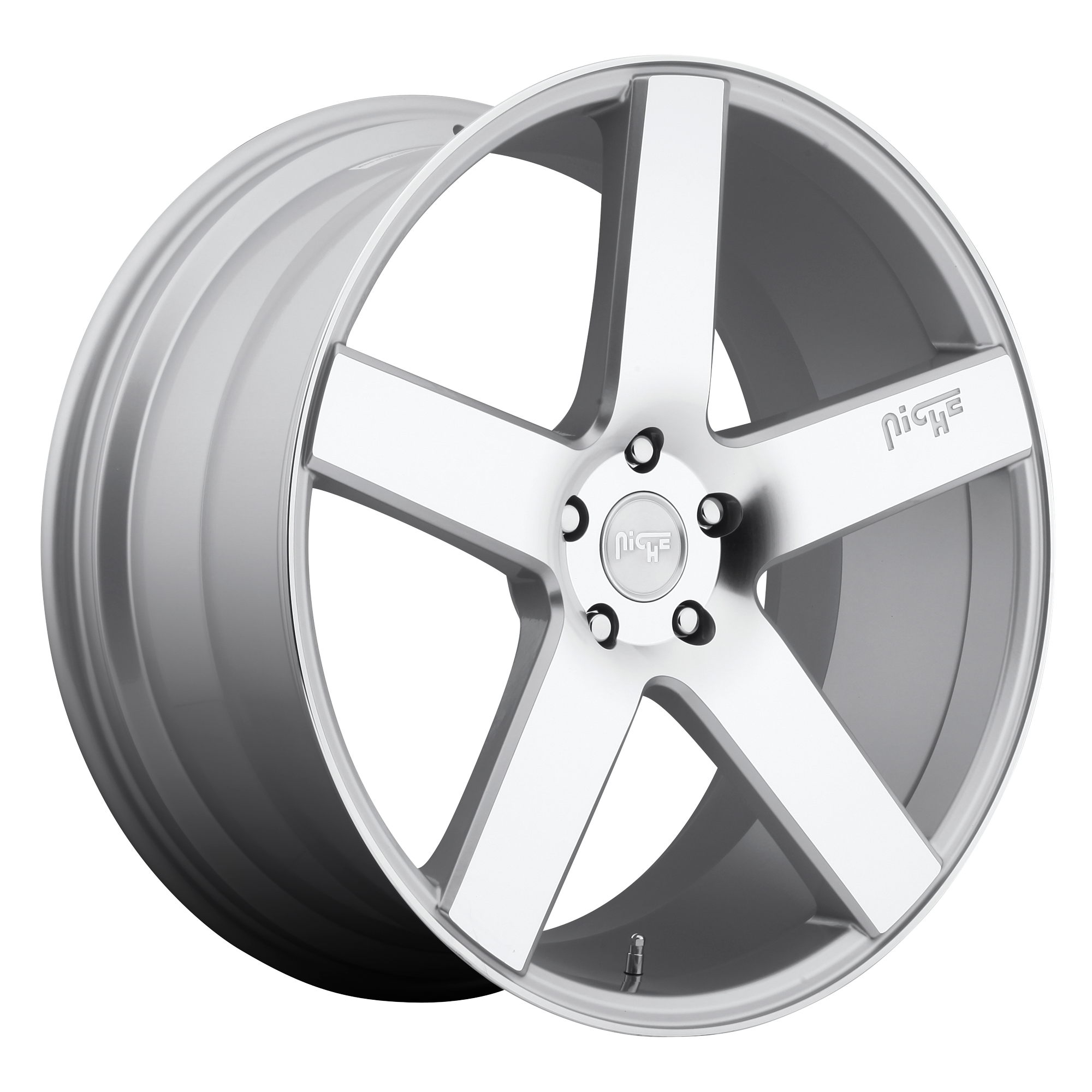 Niche 1PC M135 MILAN – 20X8.5 – 5X114.3 – 35 mm – GLOSS SILVER MACHINED