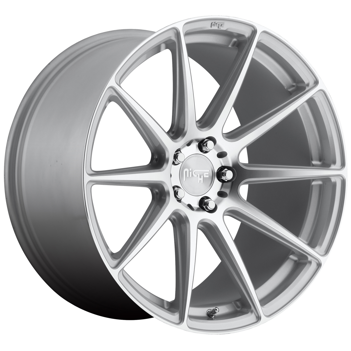 Niche 1PC M146 ESSEN – 20X10 – 5X114.3 – 40 mm – GLOSS SILVER MACHINED