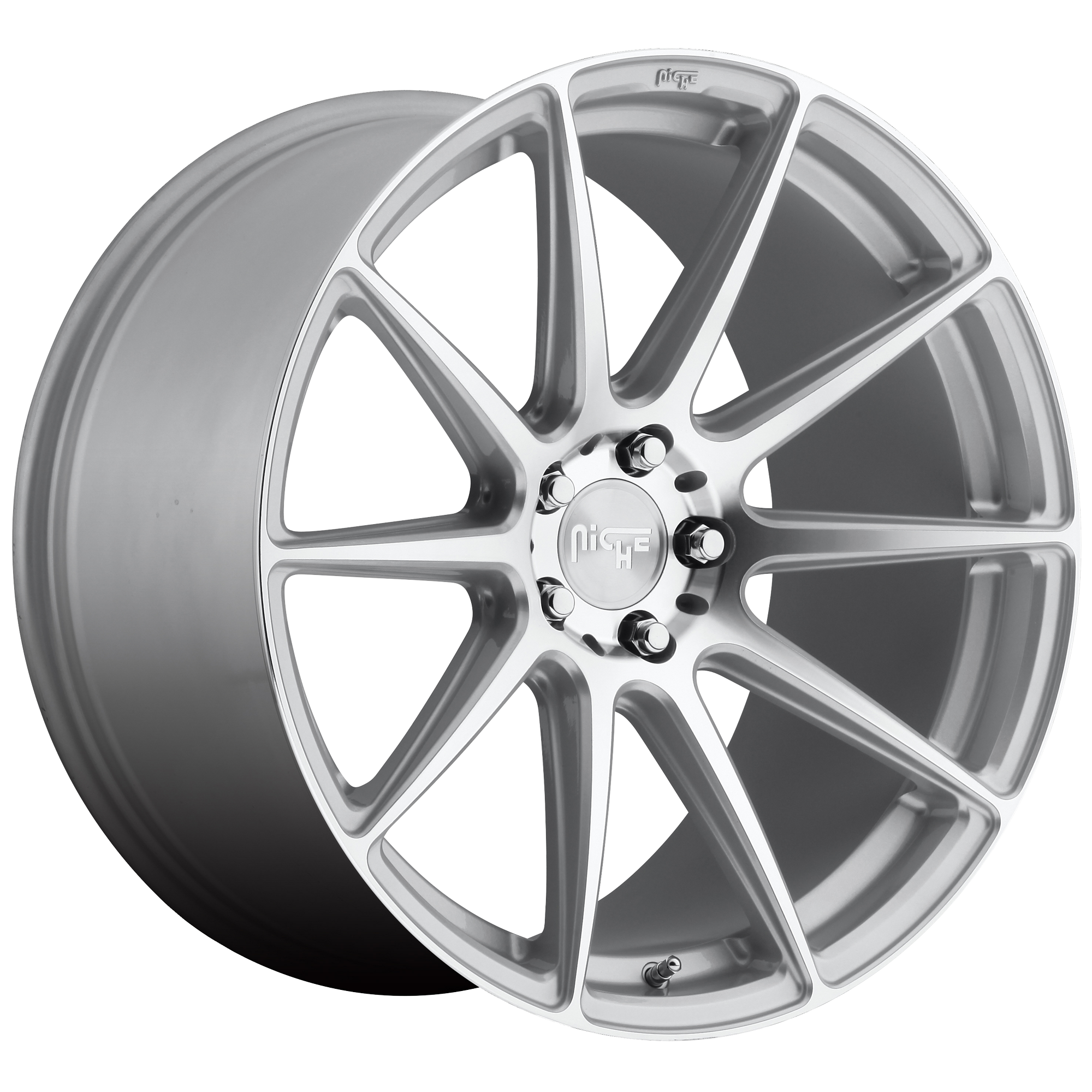 Niche 1PC M146 ESSEN – 20X10 – 5X114.3 – 40 mm – GLOSS SILVER MACHINED