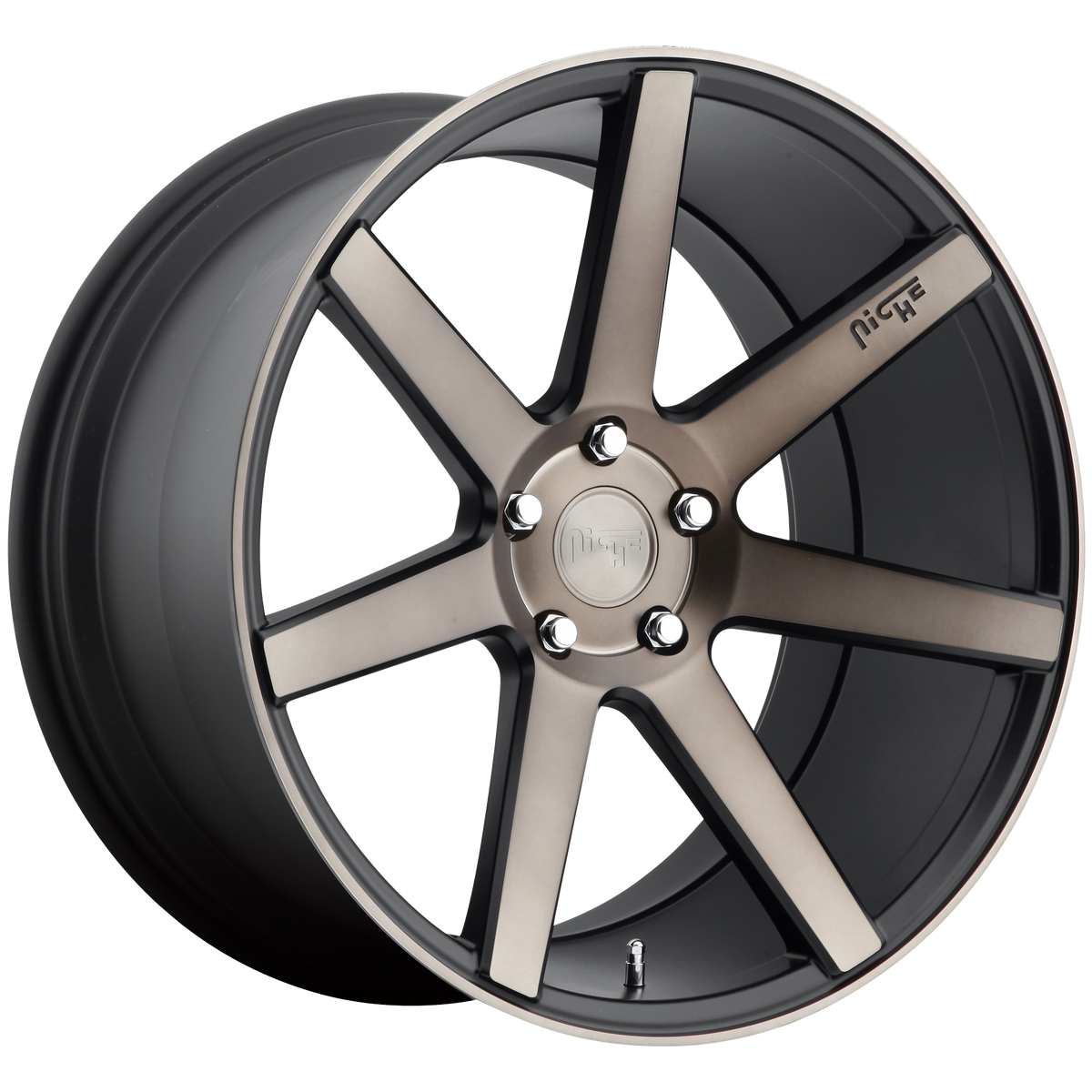 Niche 1PC M150 VERONA – 20X9 – 5X114.3 – 35 mm – MATTE BLACK MACHINED