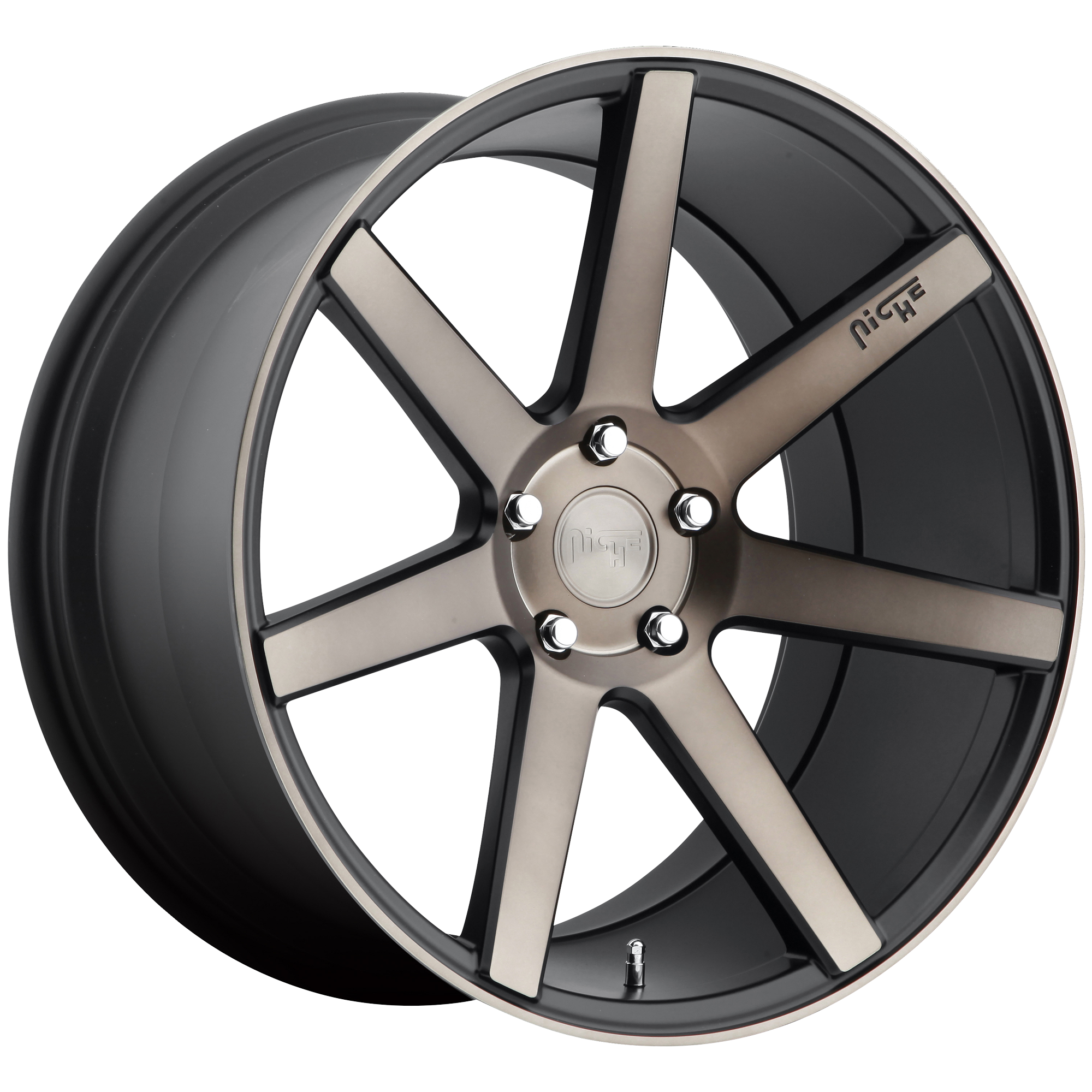 Niche 1PC M150 VERONA – 20X9 – 5X114.3 – 35 mm – MATTE BLACK MACHINED