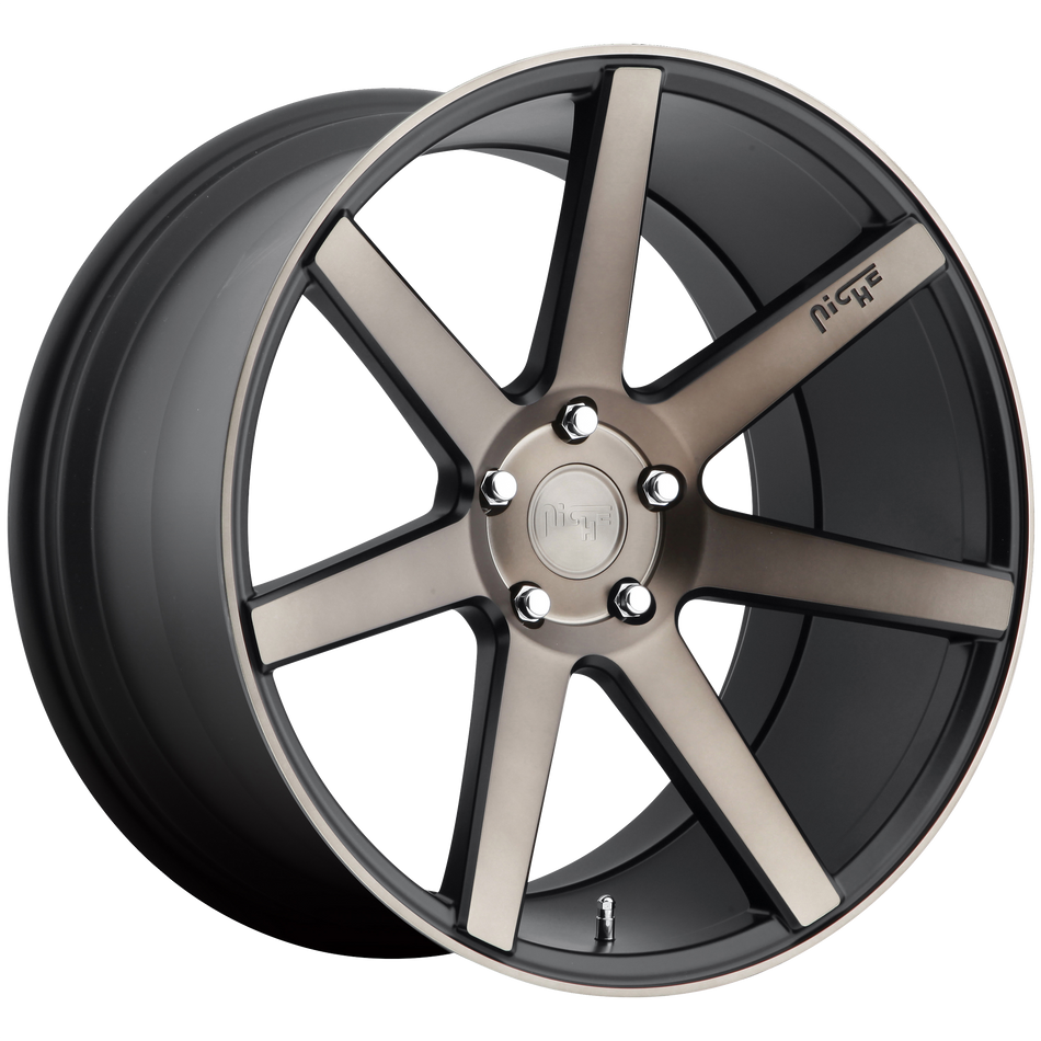 Niche 1PC M150 VERONA – 20X10 – 5X114.3 – 40 mm – MATTE BLACK MACHINED