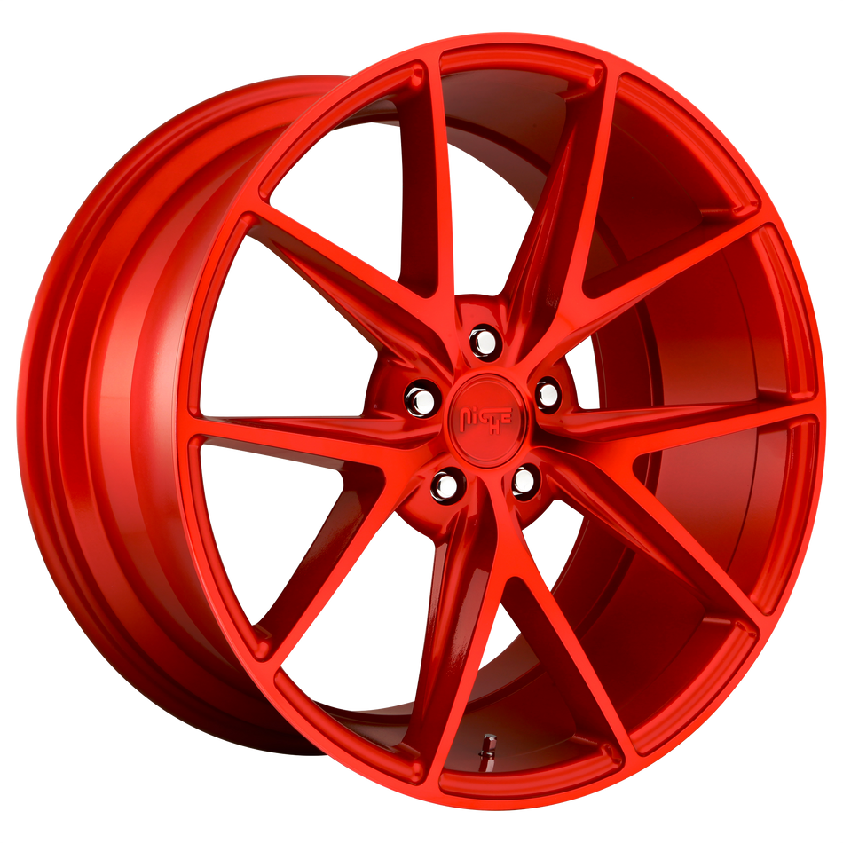 Niche 1PC M186 MISANO – 20X10 – 5X120 – 40 mm – CANDY RED