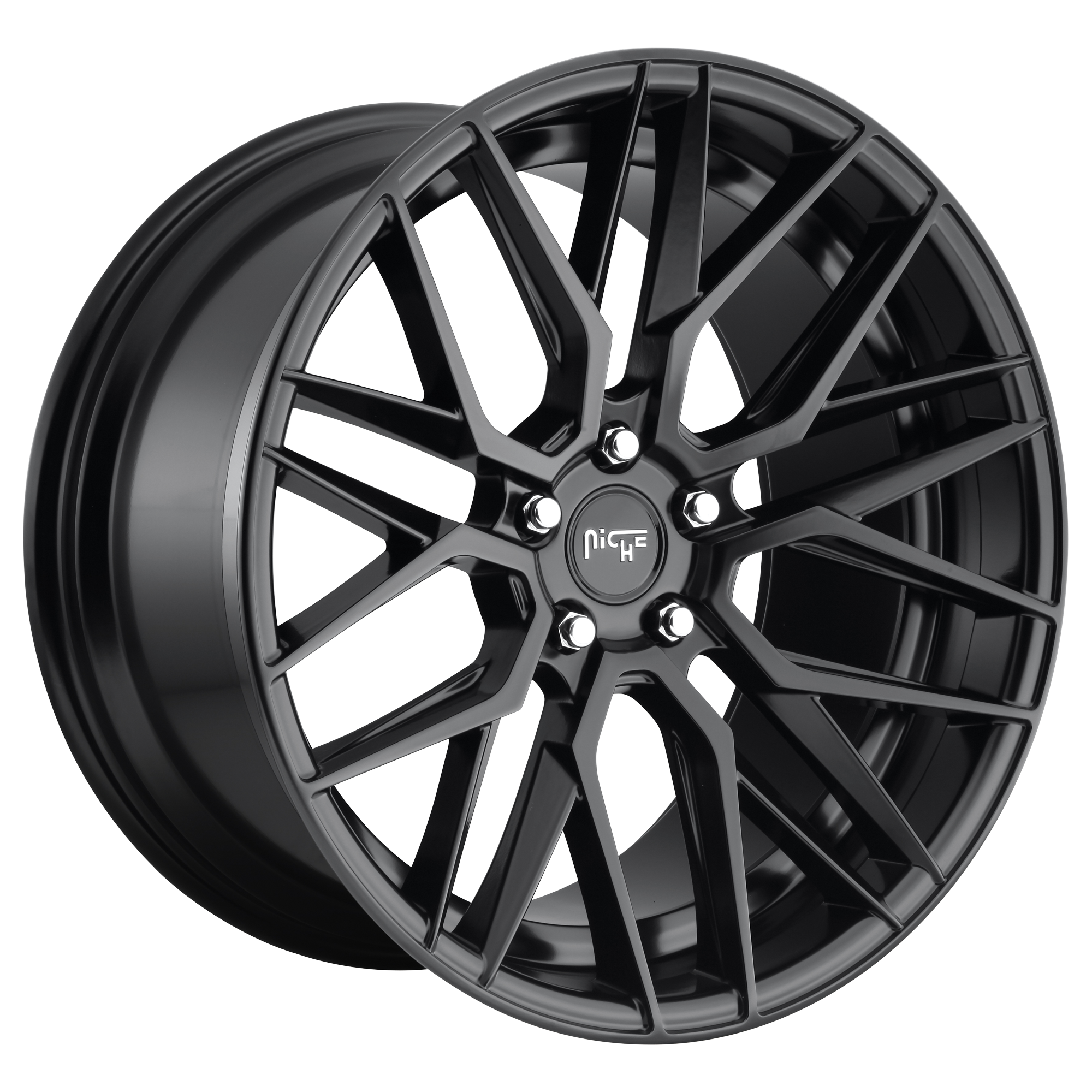 Niche 1PC M190 GAMMA – 20X10.5 – 5X112 – 27 mm – MATTE BLACK
