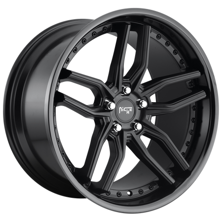 Niche 1PC M194 METHOS – 20X10 – 5X114.3 – 40 mm – GLOSS BLACK MATTE BLACK