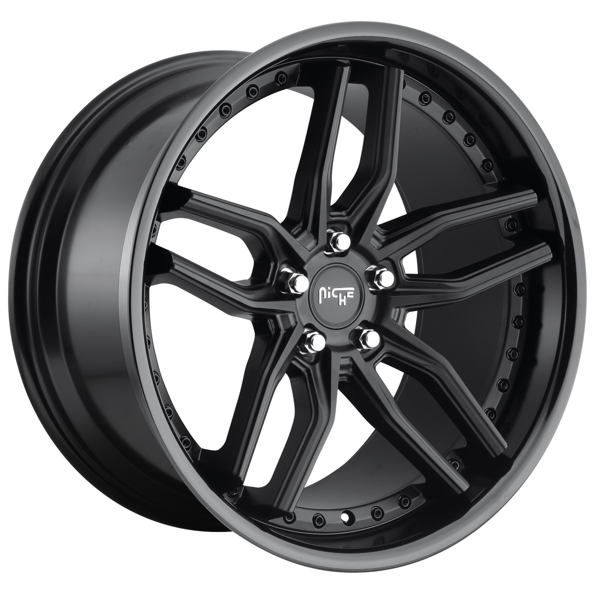 Niche 1PC M194 METHOS – 19X9.5 – 5X114.3 – 35 mm – GLOSS BLACK MATTE BLACK