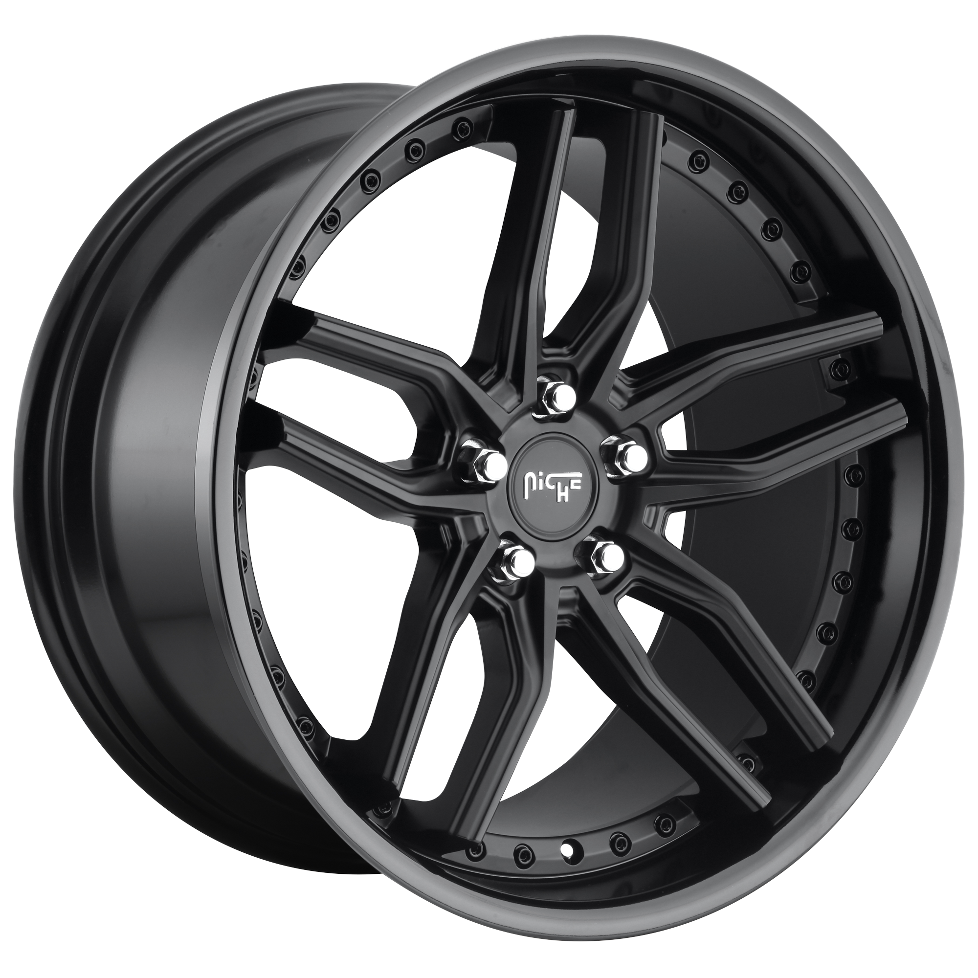 Niche 1PC M194 METHOS – 19X8.5 – 5X114.3 – 35 mm – GLOSS BLACK MATTE BLACK