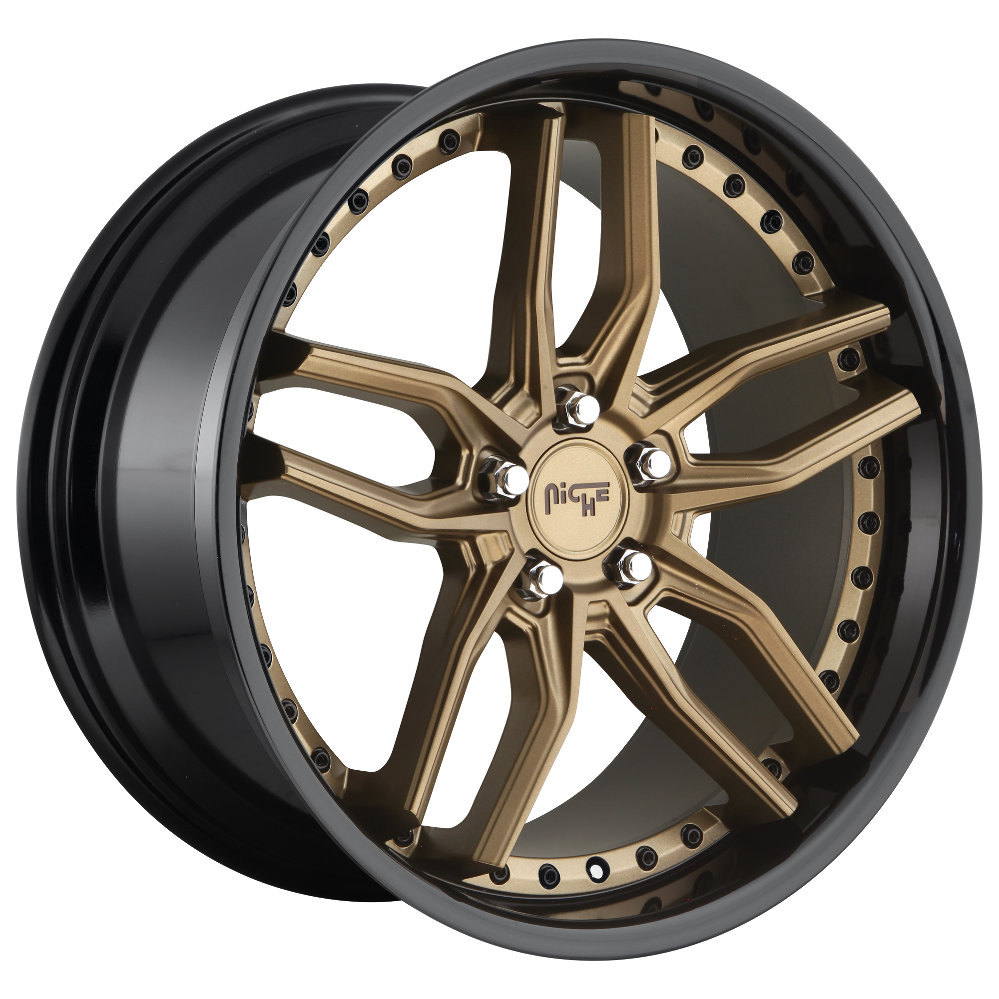 Niche 1PC M195 METHOS – 20X10.5 – 5X114.3 – 40 mm – MATTE BRONZE BLACK BEAD RING