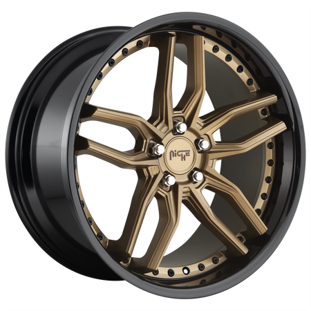 Niche 1PC M195 METHOS – 19X8.5 – 5X120 – 35 mm – MATTE BRONZE BLACK BEAD RING