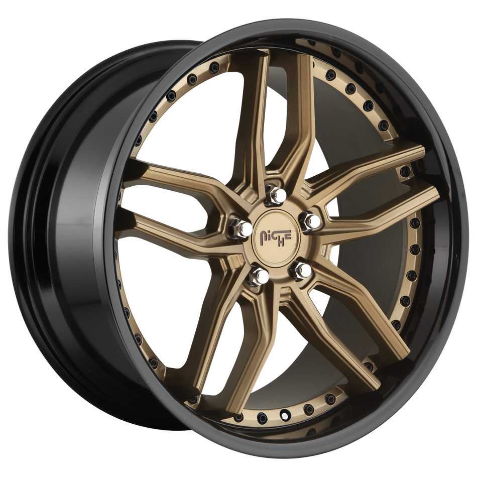 Niche 1PC M195 METHOS – 19X8.5 – 5X114.3 – 35 mm – MATTE BRONZE BLACK BEAD RING
