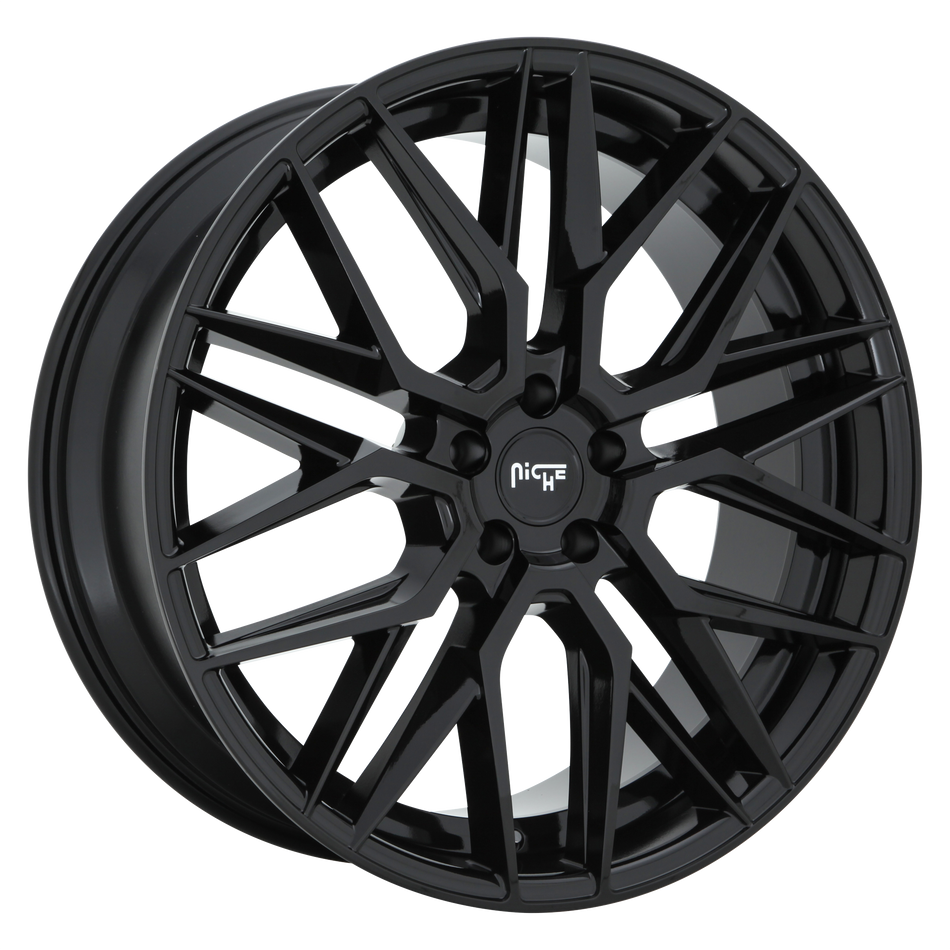 Niche 1PC M224 GAMMA – 19X9.5 – 5X112 – 48 mm – GLOSS BLACK