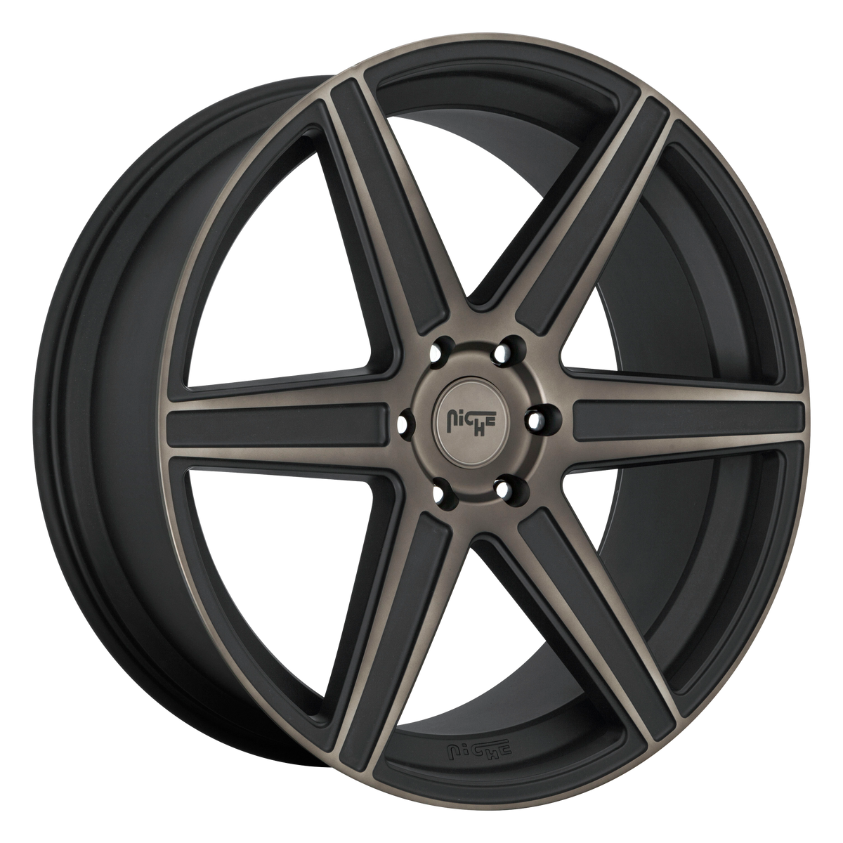 Niche 1PC M236 CARINA – 20X10.5 – 5X112 – 40 mm – MATTE MACH DOUBLE DARK TINT