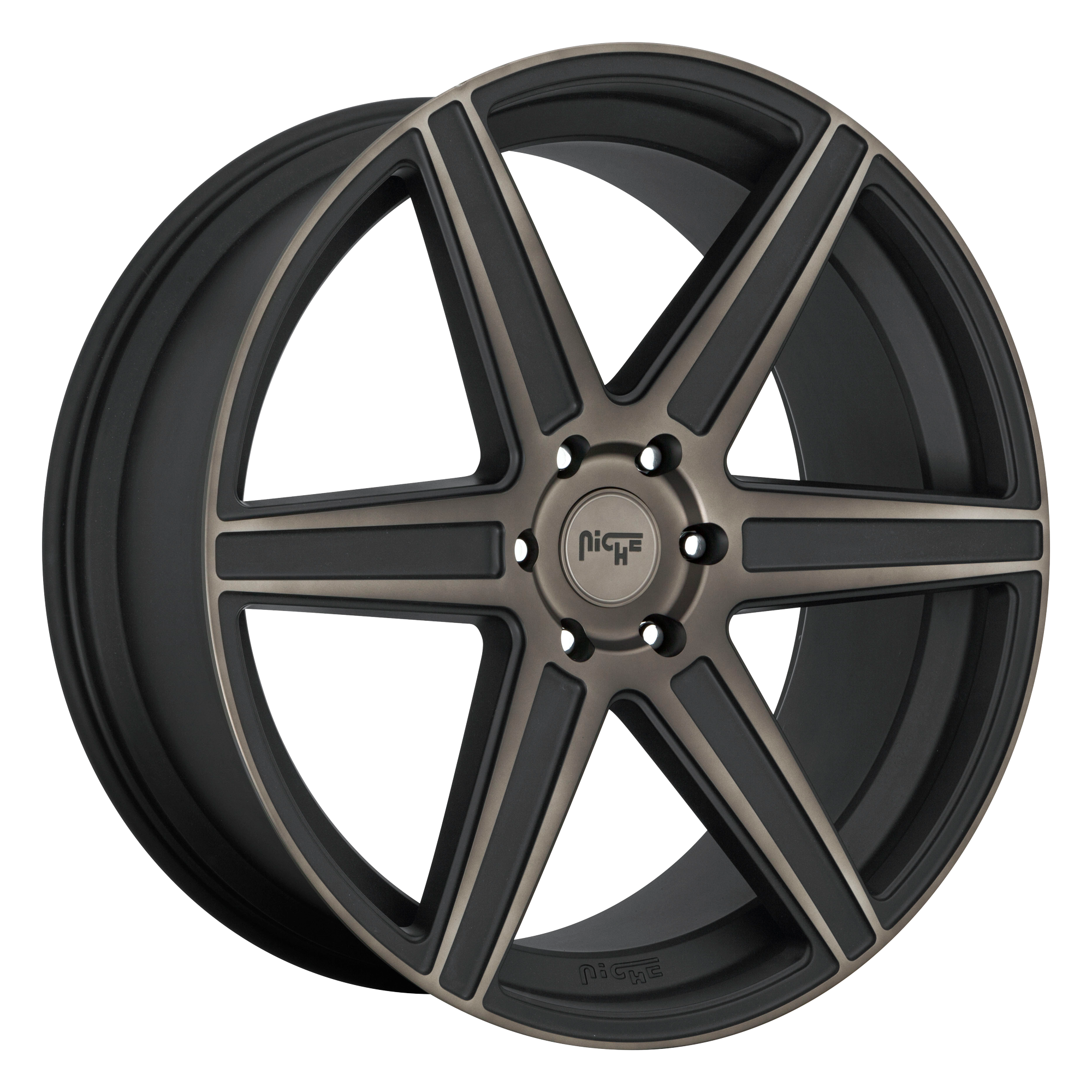 Niche 1PC M236 CARINA – 20X10.5 – 5X112 – 40 mm – MATTE MACH DOUBLE DARK TINT