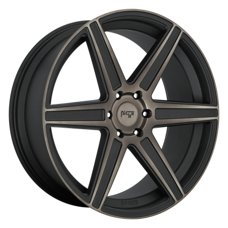 Niche 1PC M236 CARINA – 20X10.5 – 5X112 – 40 mm – MATTE MACH DOUBLE DARK TINT