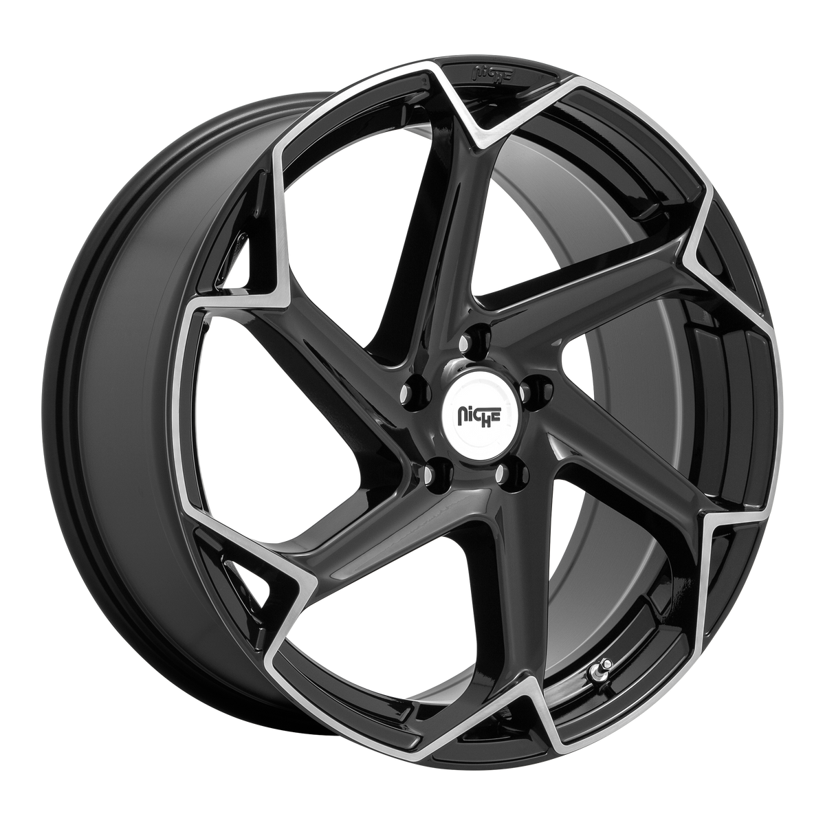 Niche 1PC M255 FLASH – 20X10.5 – 5X112 – 40 mm – GLOSS BLACK BRUSHED
