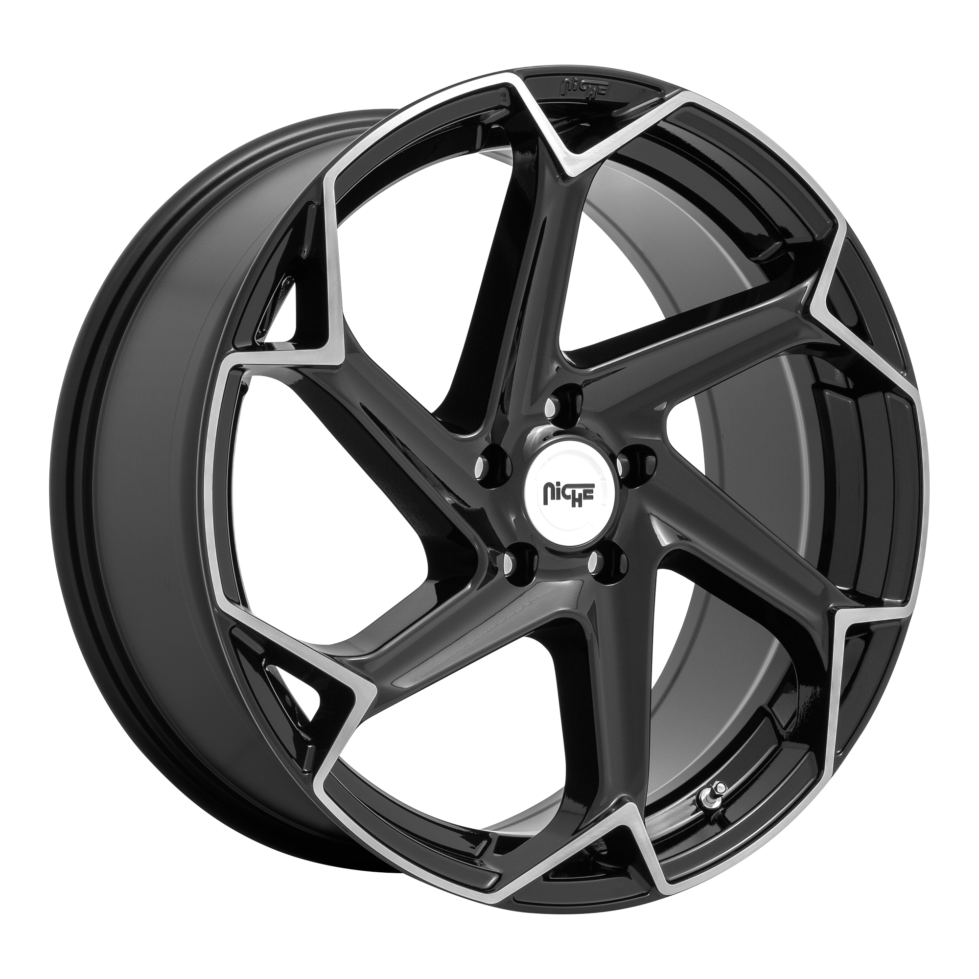 Niche 1PC M255 FLASH – 20X10.5 – 5X112 – 40 mm – GLOSS BLACK BRUSHED