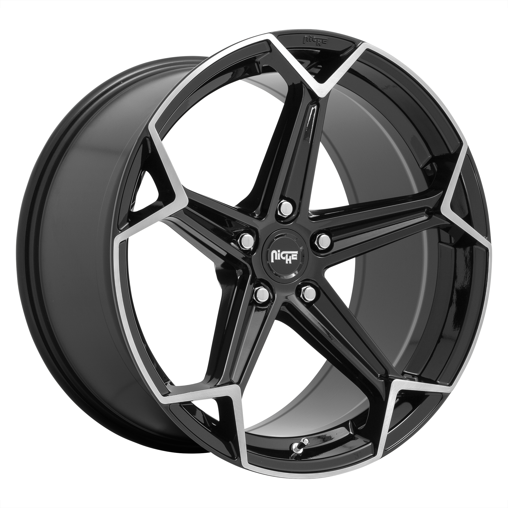Niche 1PC N259 ARROW – 20X10.5 – 5X112 – 40 mm – GLOSS BLACK BRUSHED