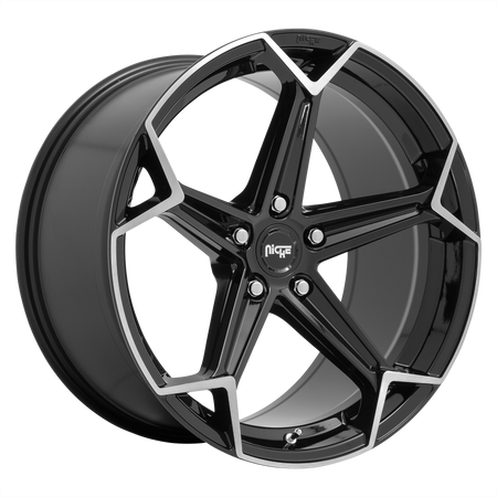 Niche 1PC N259 ARROW – 20X10.5 – 5X112 – 40 mm – GLOSS BLACK BRUSHED