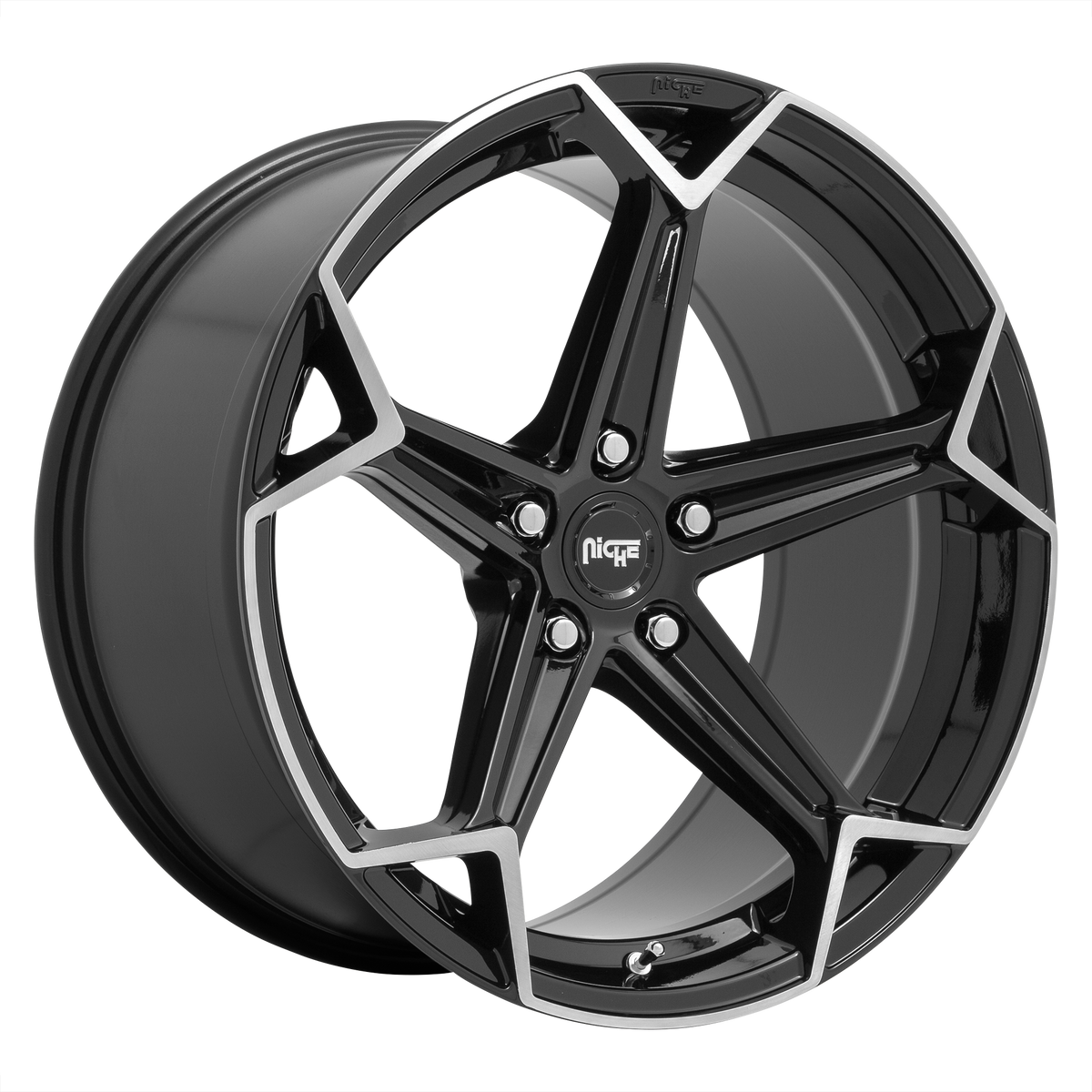 Niche 1PC N259 ARROW – 20X10.5 – 5X112 – 27 mm – GLOSS BLACK BRUSHED