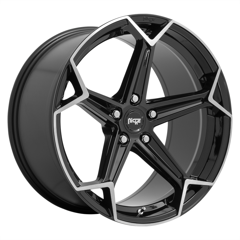 Niche 1PC N259 ARROW – 20X10.5 – 5X112 – 27 mm – GLOSS BLACK BRUSHED