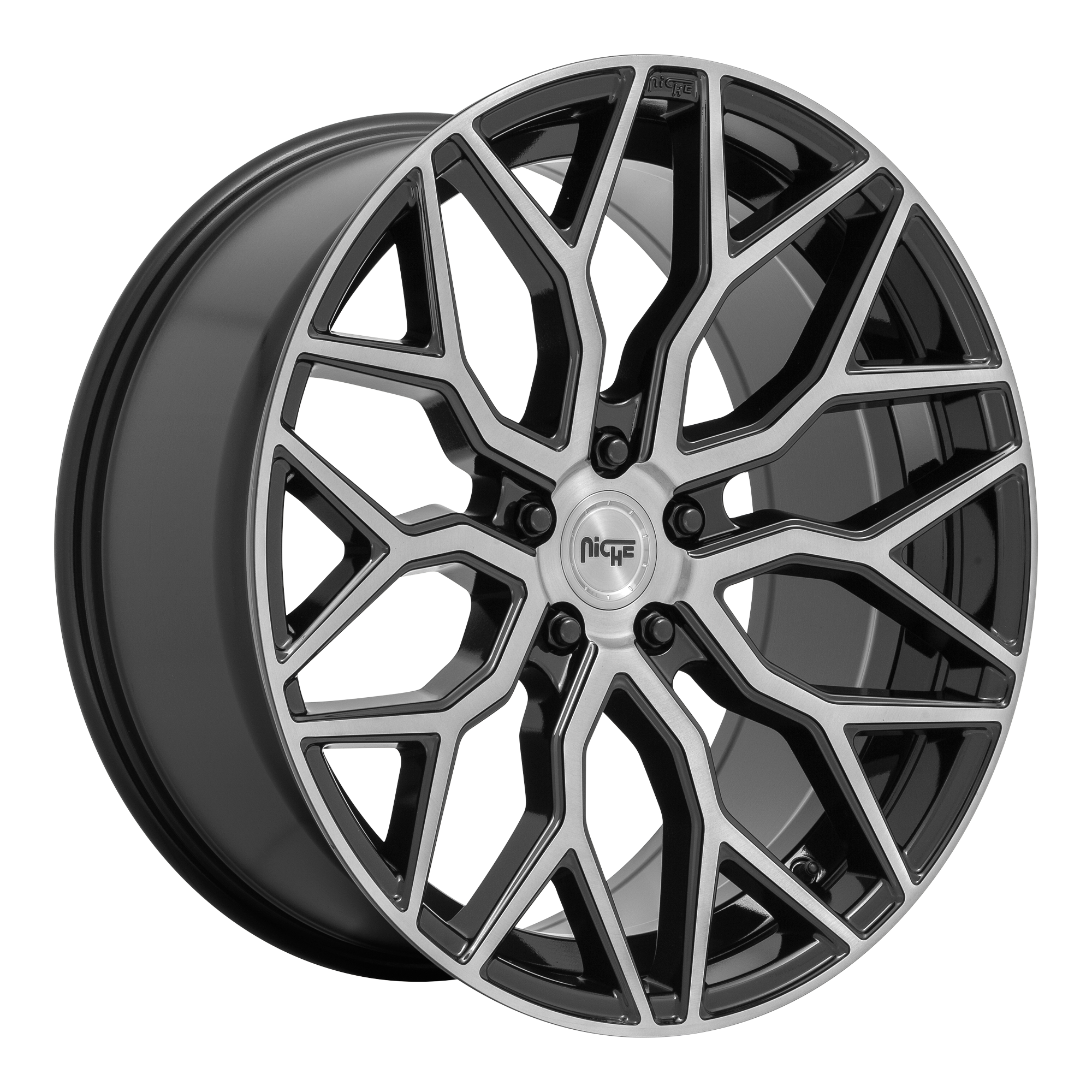 Niche 1PC M262 MAZZANTI – 20X9 – 5X114.3 – 35 mm – GLOSS BLACK BRUSHED FACE