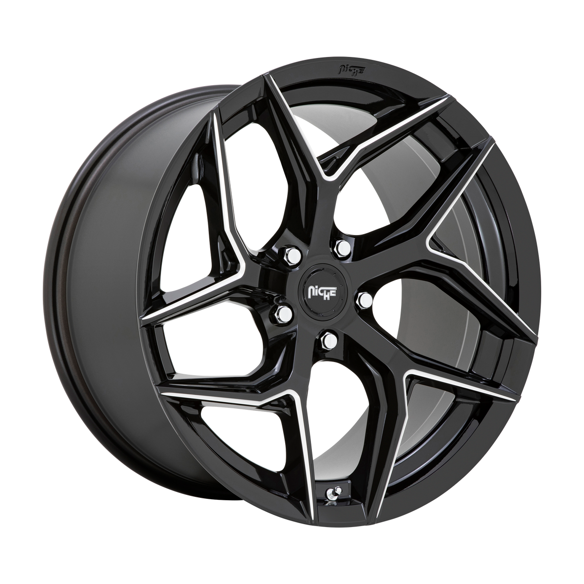 Niche 1PC M266 TORSION – 20X10.5 – 5X115 – 20 mm – GLOSS BLACK MILLED
