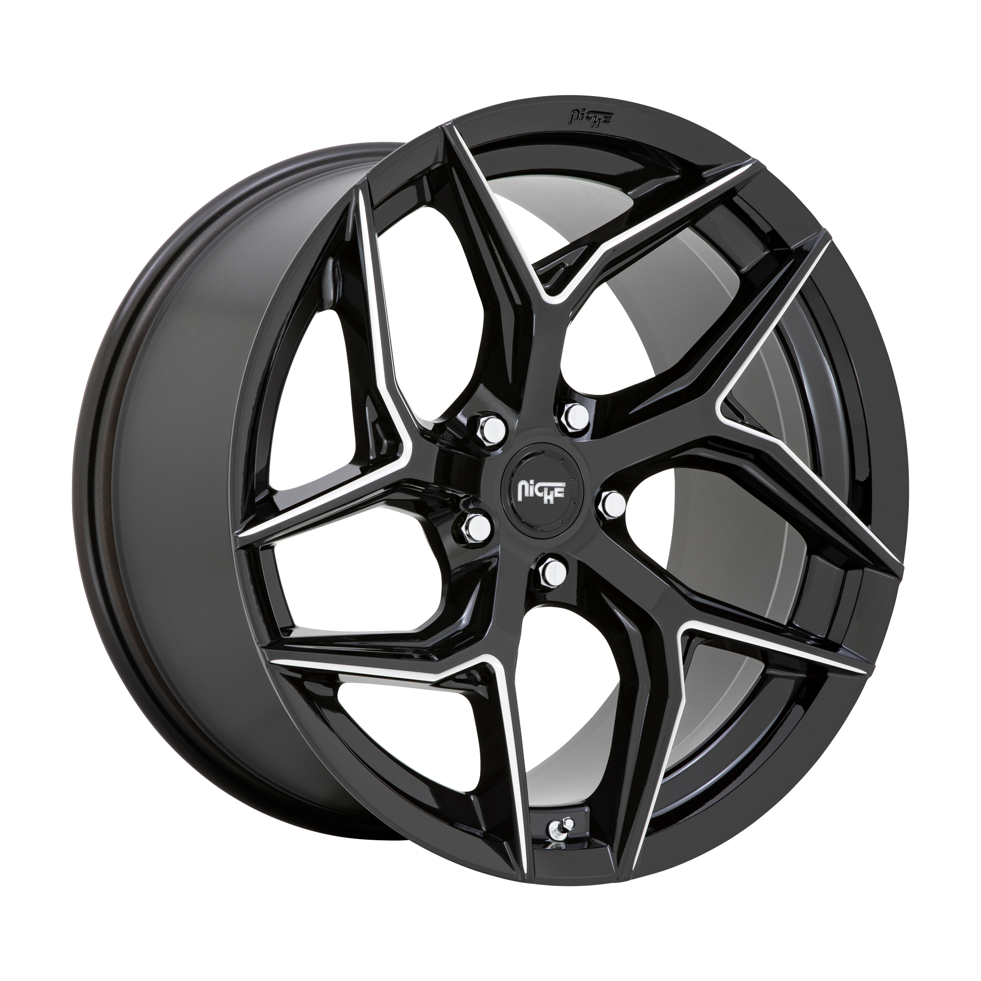 Niche 1PC M266 TORSION – 20X10.5 – 5X115 – 20 mm – GLOSS BLACK MILLED