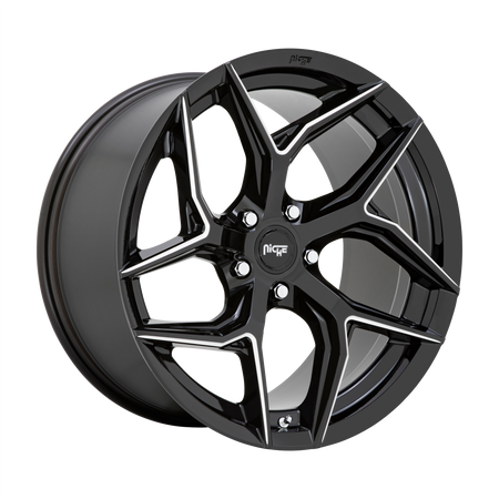 Niche 1PC M266 TORSION – 20X9 – 5X112 – 27 mm – GLOSS BLACK MILLED