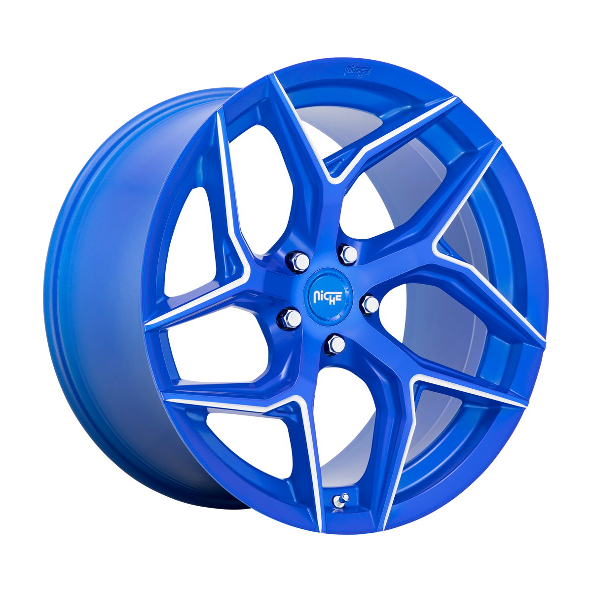 Niche 1PC M268 TORSION – 20X9 – 5X112 – 27 mm – ANODIZED BLUE MILLED