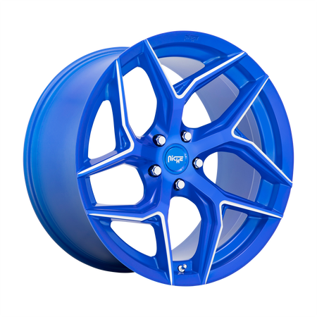 Niche 1PC M268 TORSION – 20X9 – 5X112 – 27 mm – ANODIZED BLUE MILLED