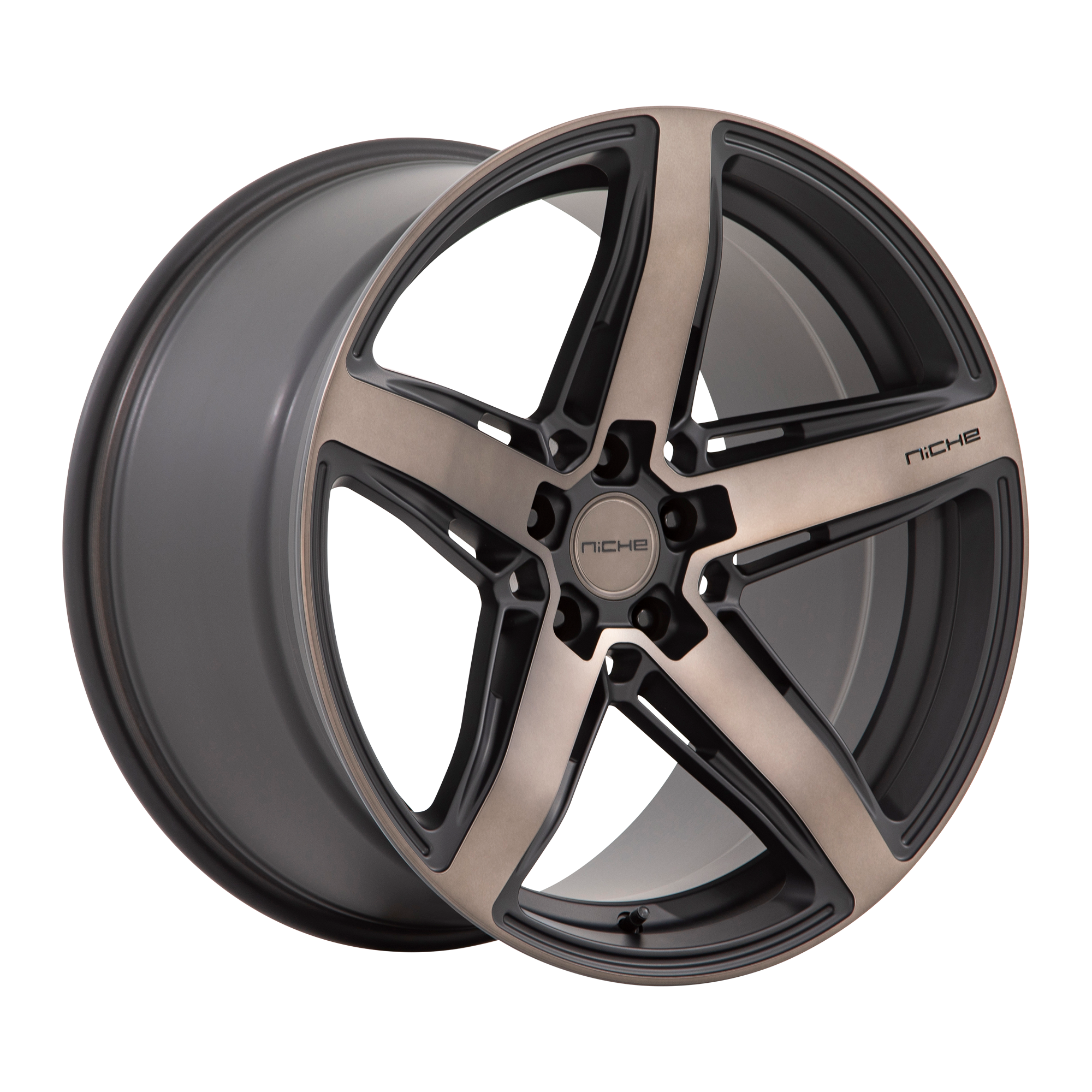 Niche 1PC M271 TERAMO – 20X11 – 5X114.3 – 50 mm – MATTE BLACK W DOUBLE DARK TINT