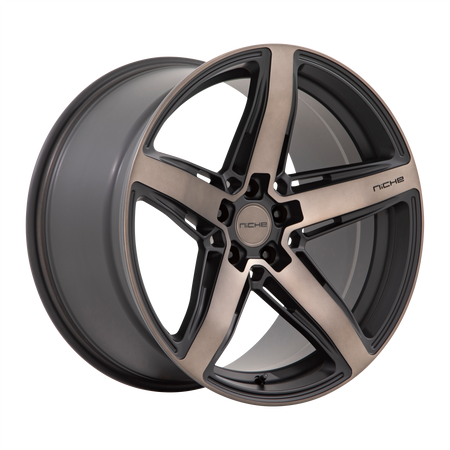 Niche 1PC M271 TERAMO – 20X11 – 5X114.3 – 50 mm – MATTE BLACK W DOUBLE DARK TINT