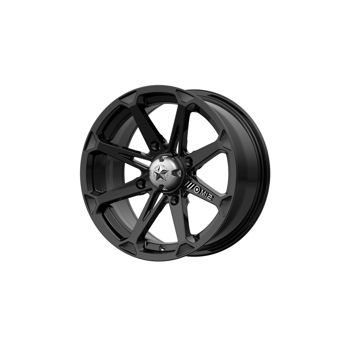 MSA Offroad Wheels M12 DIESEL UTV – 20X7 – 4X156 – 10 mm – GLOSS BLACK