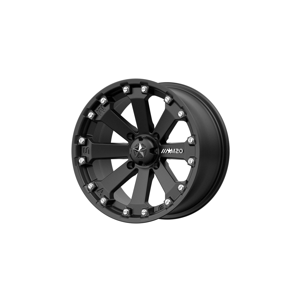 MSA Offroad Wheels M20 KORE UTV – 16X7 – 4X156 – 0 mm – MATTE BLACK