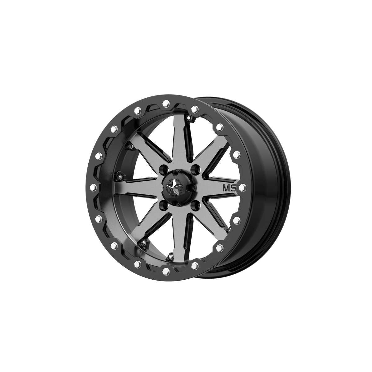 MSA Offroad Wheels M21 LOK UTV BEADLOCK – 15X7 – 4X137 – 0 mm – CHARCOAL TINT