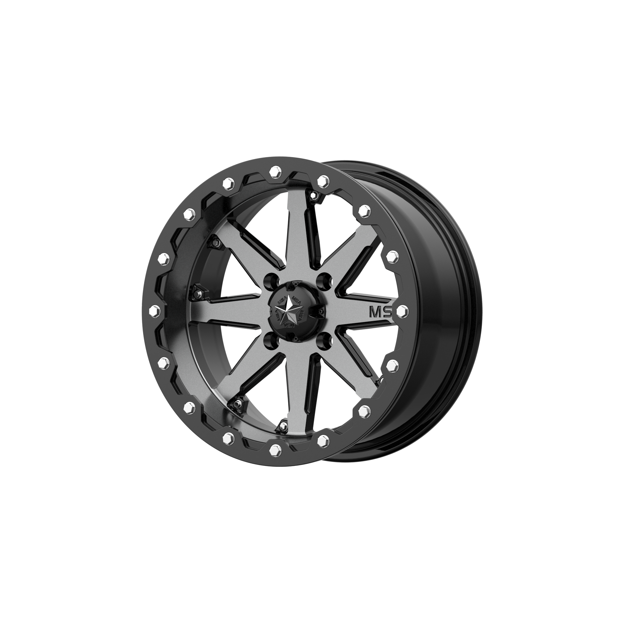 MSA Offroad Wheels M21 LOK UTV BEADLOCK – 14X7 – 4X137 – 0 mm – CHARCOAL TINT